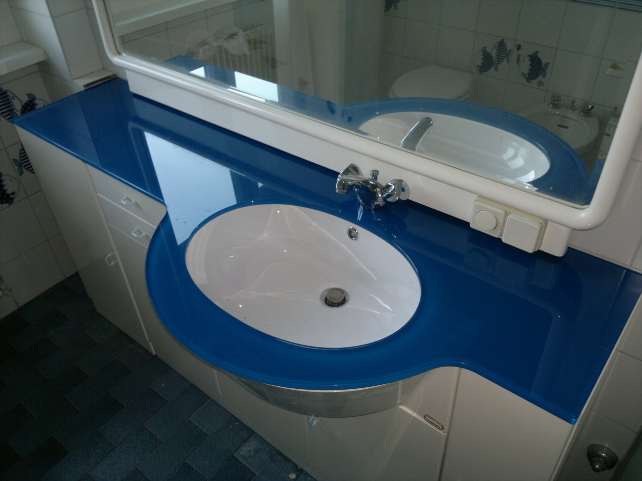 vetreria gottardi, tavolo, tavolo in vetro, piano lavandino, top bagno